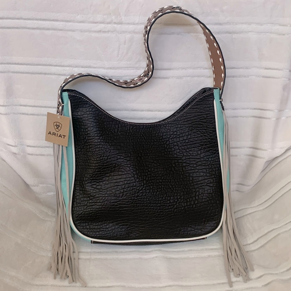 ARIAT Western Monroe Fringe Leather Shoulder Bag Bohemian / Country Style